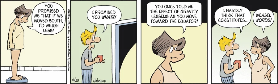 Today's Arlo & Janis is missing.