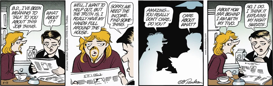 Today's Doonesbury is missing.
