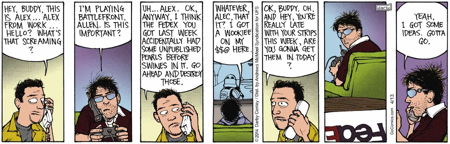 Today's Get Fuzzy is missing.