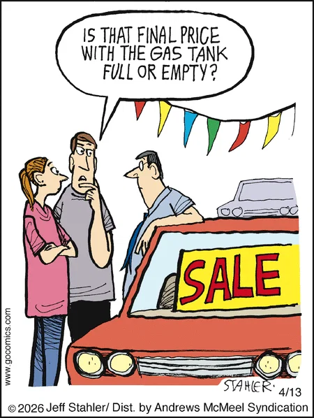 Today's Moderately Confused is missing.