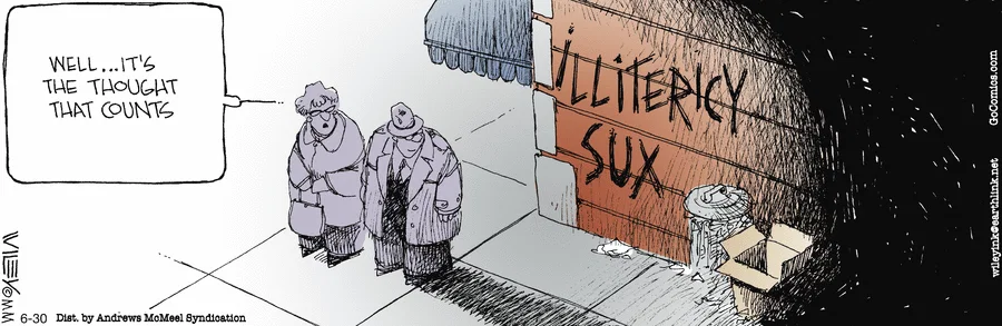 Today's Non Sequitur is missing.
