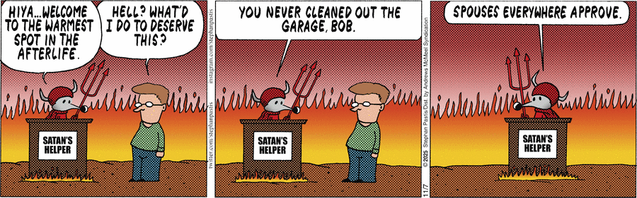 Today's Pearls Before Swine is missing.